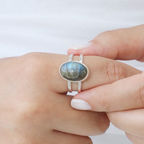 bague labradorite