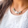 Parure Larimar et Nacre