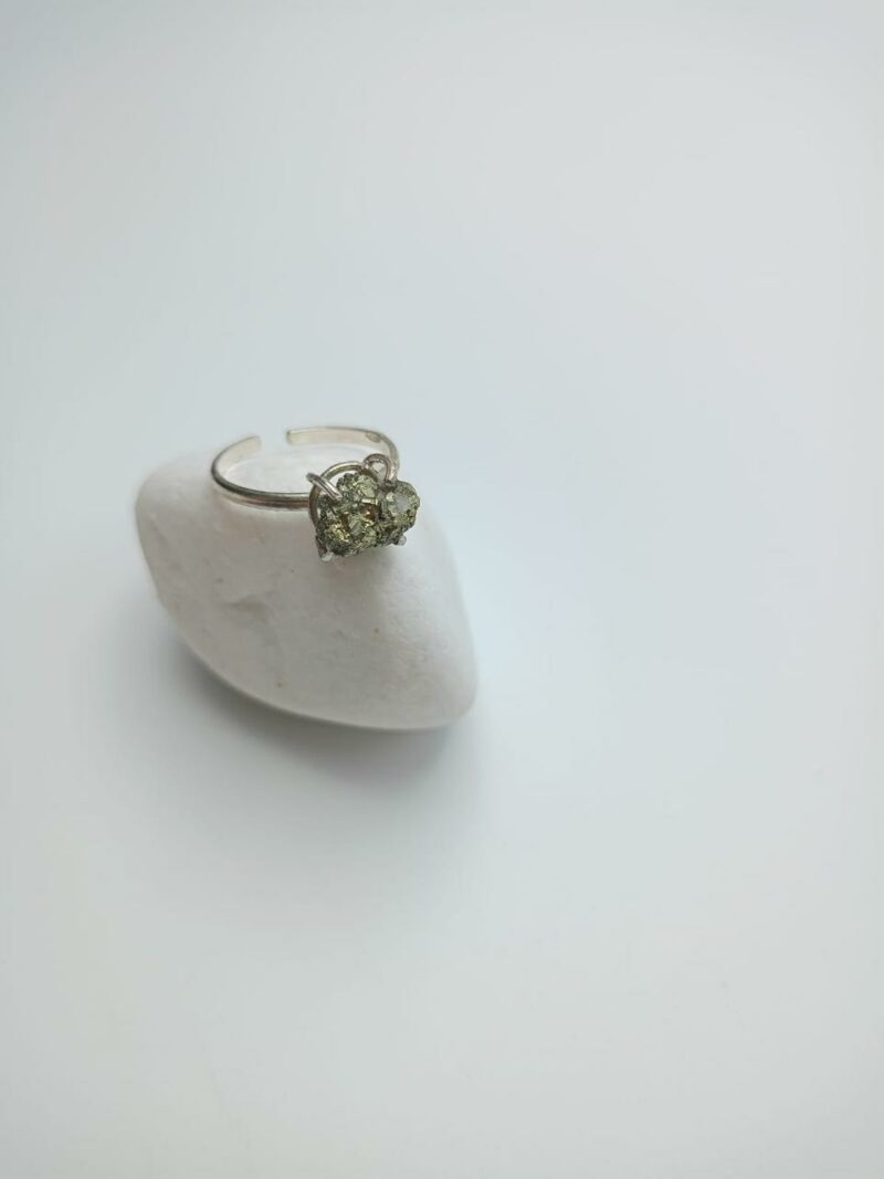 Bague Pyrite Argent 925 petit modèle